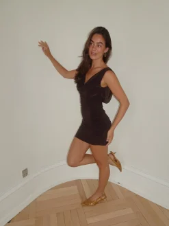 Floranne kjole - Brun