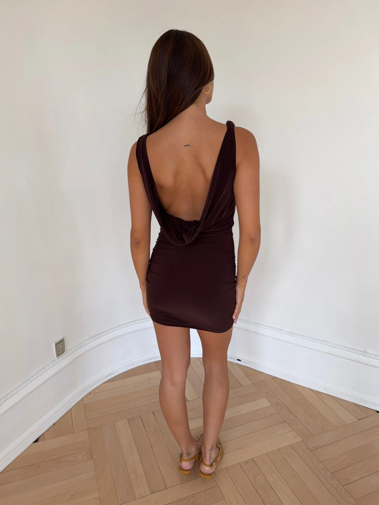 Floranne kjole - Brun