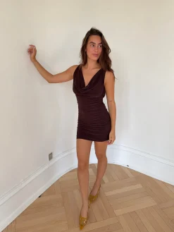 Floranne kjole - Brun