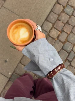 Flor armbånd - Brun/Guld