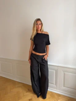 Florine figursyet t-shirt - Sort