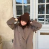 Fluffy handsker - Brun
