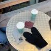 Fluffy handsker - Sort