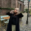 Fluffy handsker - Taupe