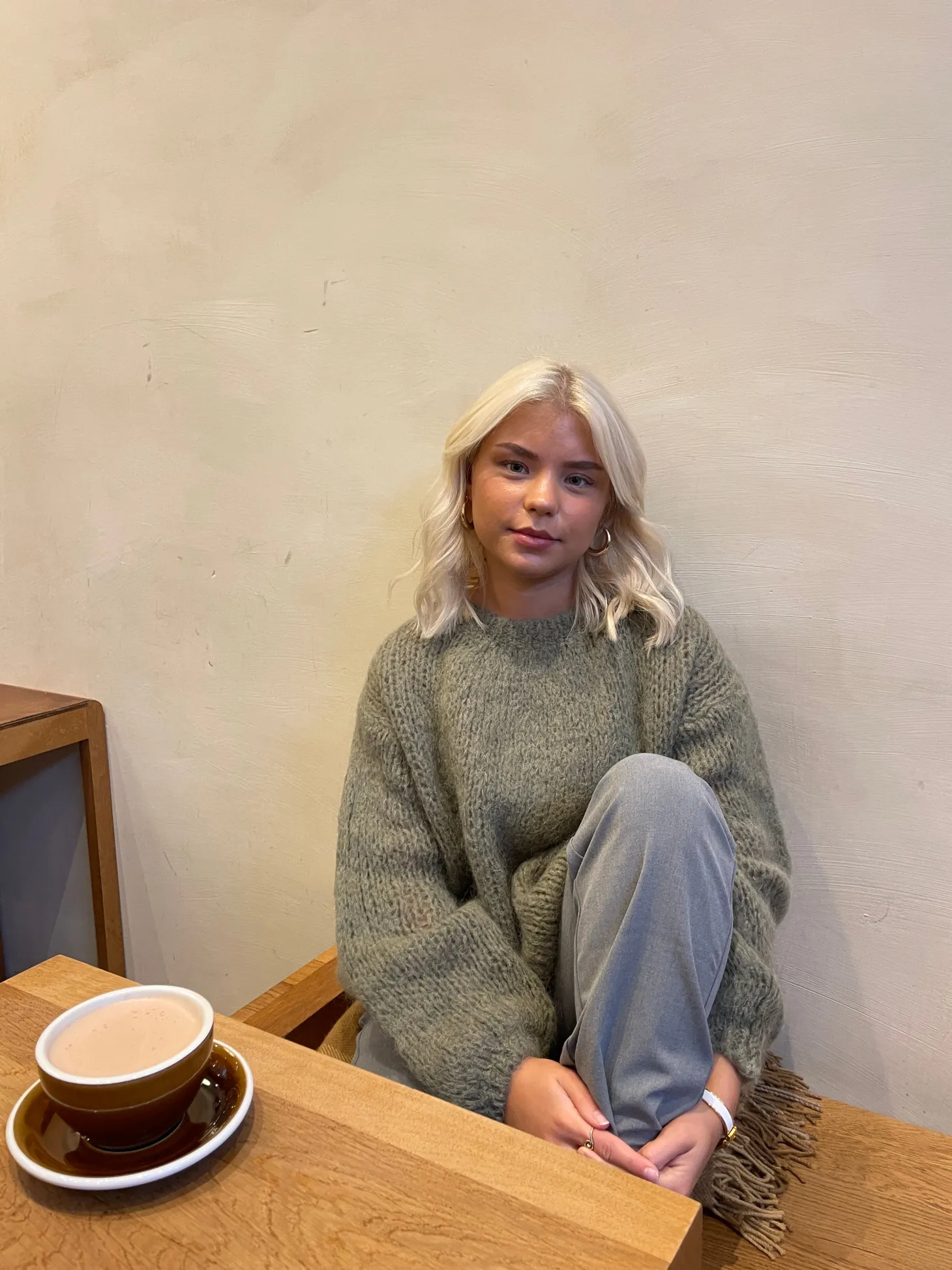 Genevieve striktrøje - Kaki