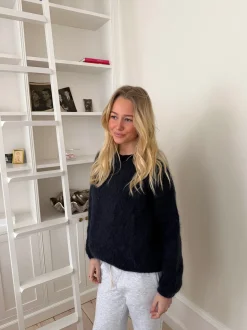 Genevieve striktrøje - Navy