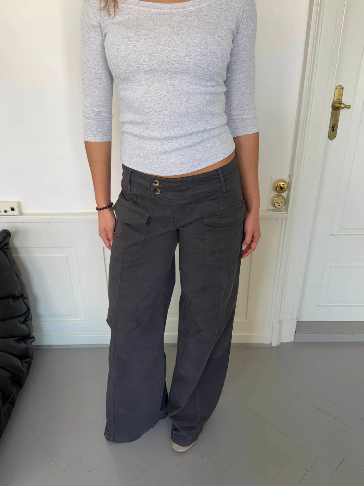 Hanna jeans - Mørkegrå