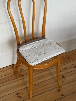 Honey computersleeve med prikker - Hvid/blå