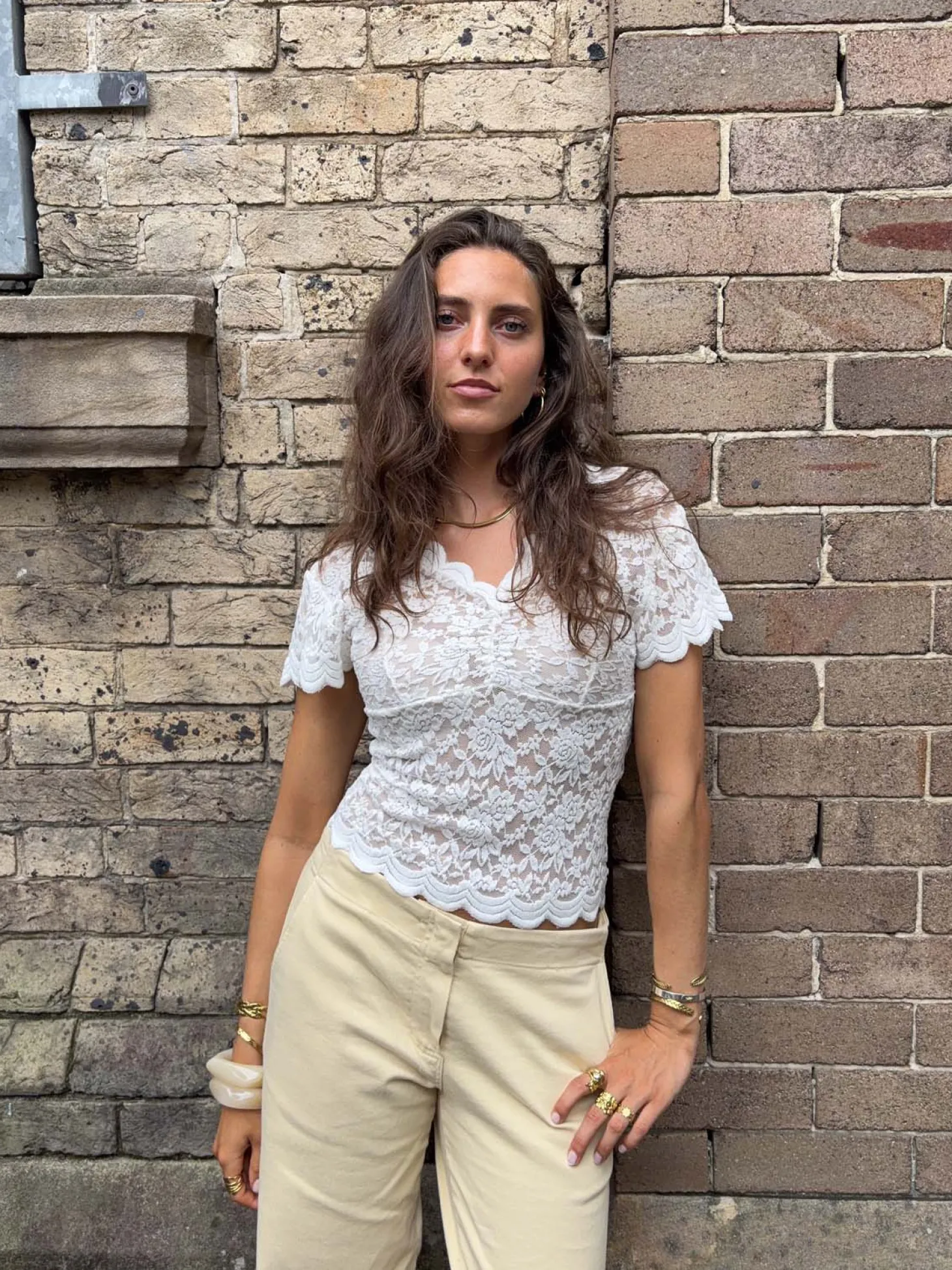 Isabel blondetop - Hvid