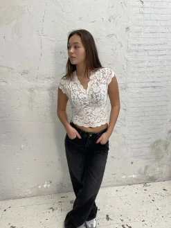 Isabel blondetop - Hvid