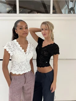 Isabel blondetop - Hvid