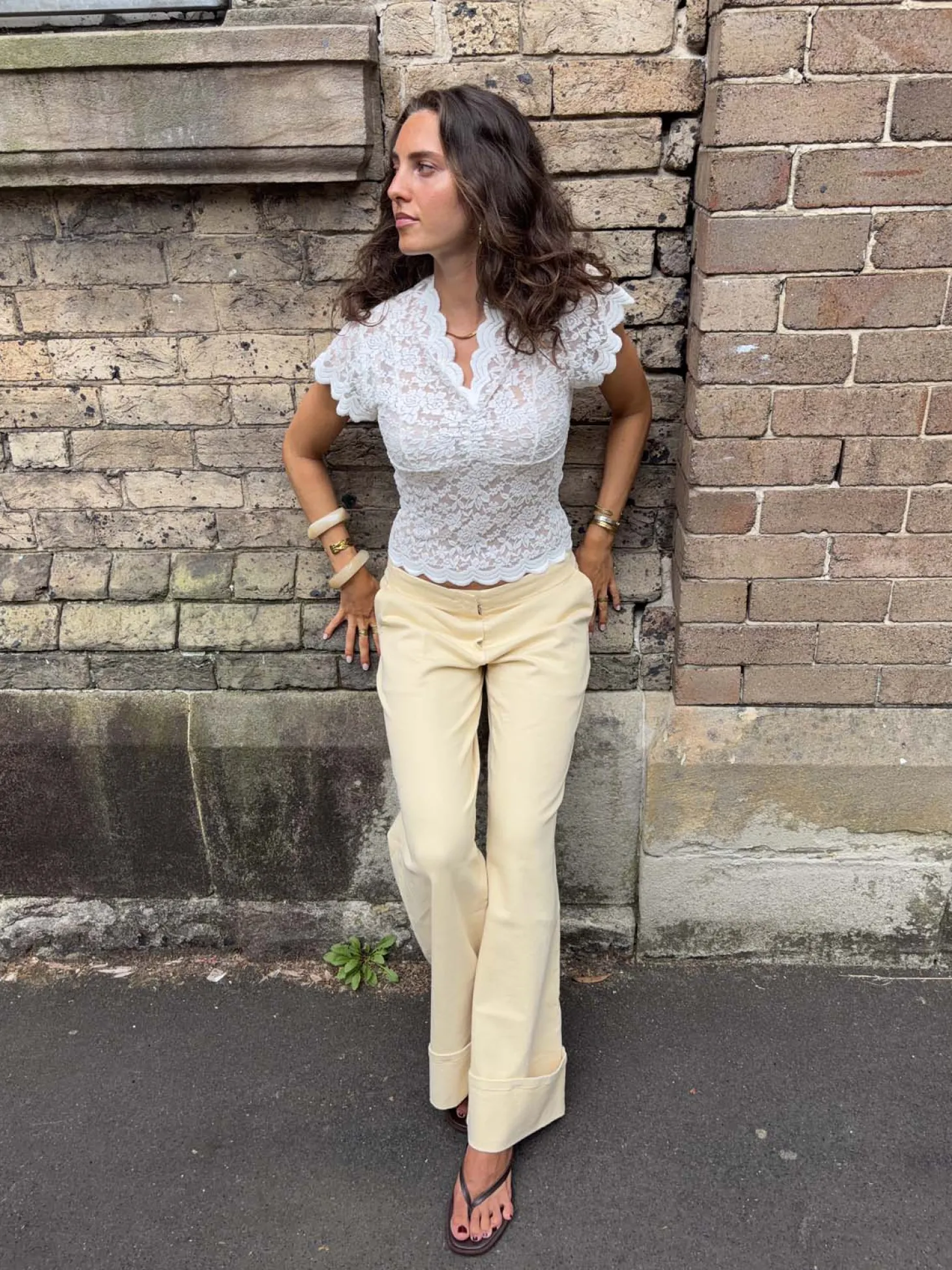 Isabel blondetop - Hvid