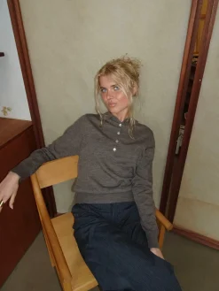 Jajana polo striktrøje - Brun