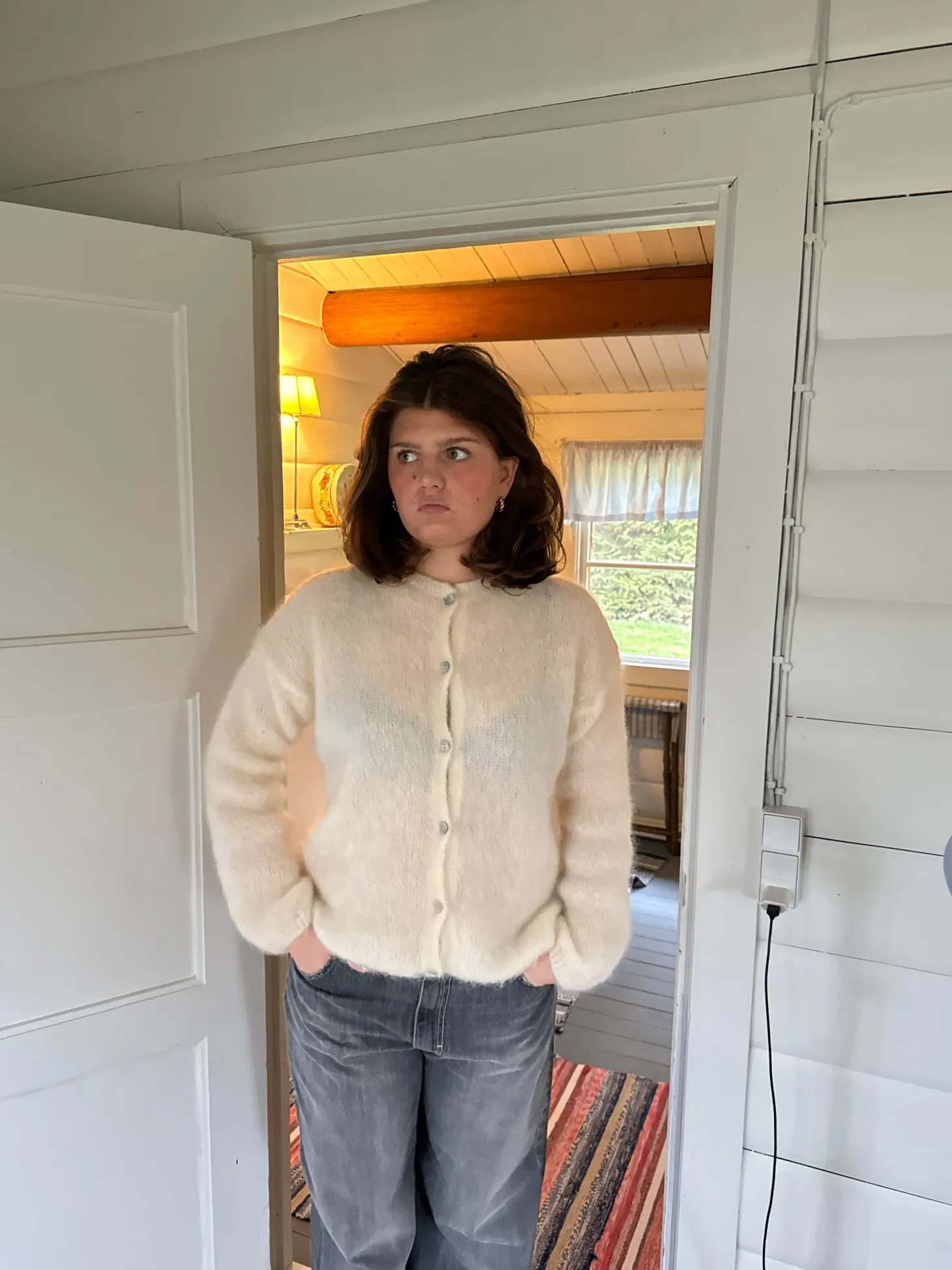 Jamilla mohair cardigan - Off white