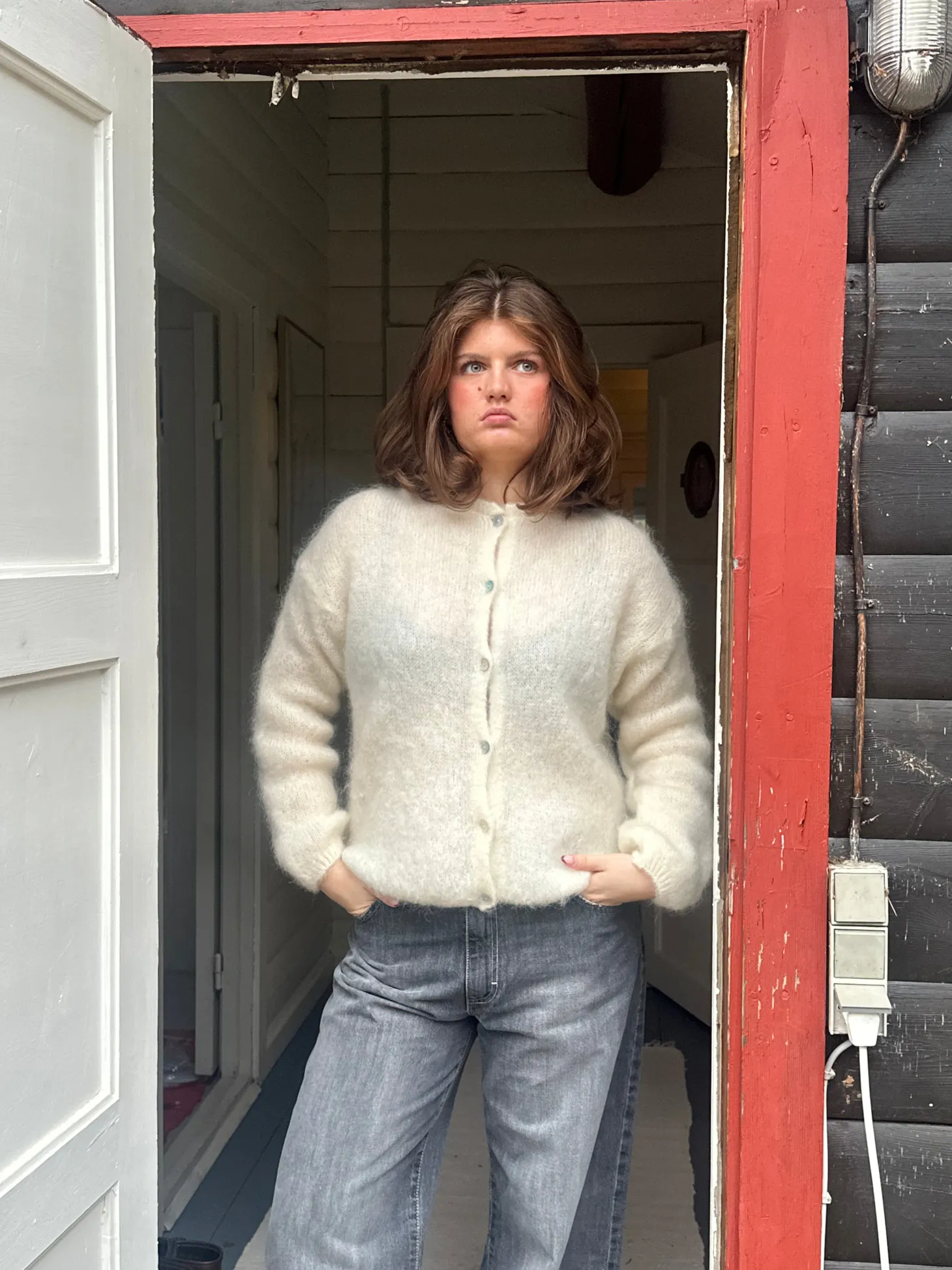 Jamilla mohair cardigan - Off white