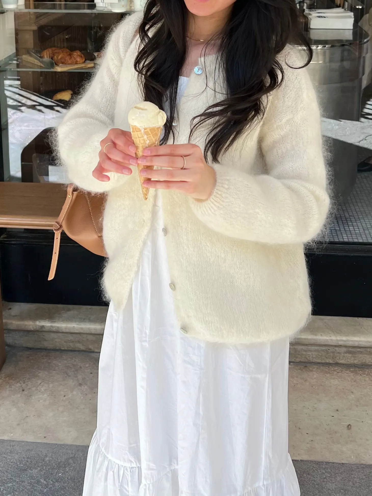 Jamilla mohair cardigan - Off white