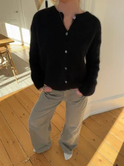 Jamilla mohair cardigan - Sort