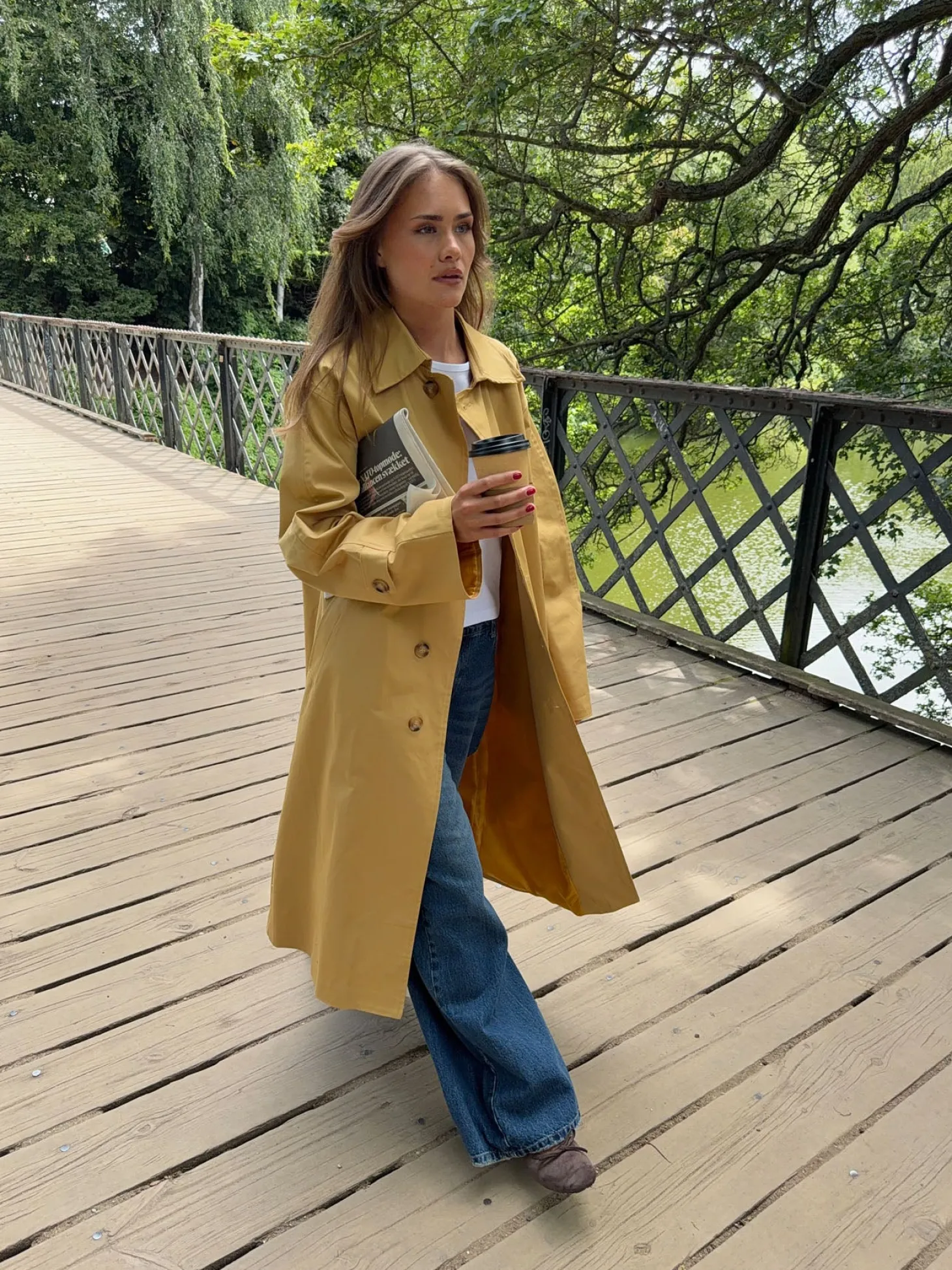 Jujava trenchcoat - Gul
