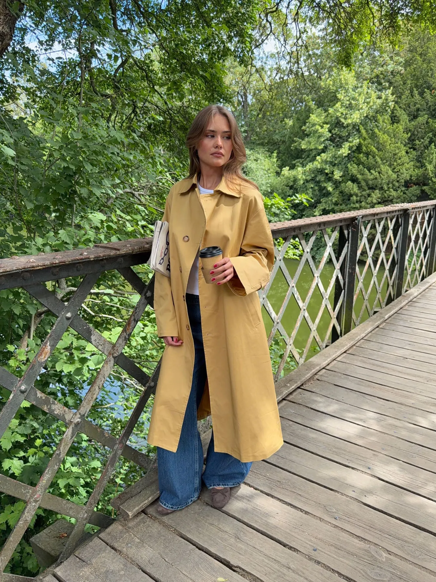Jujava trenchcoat - Gul