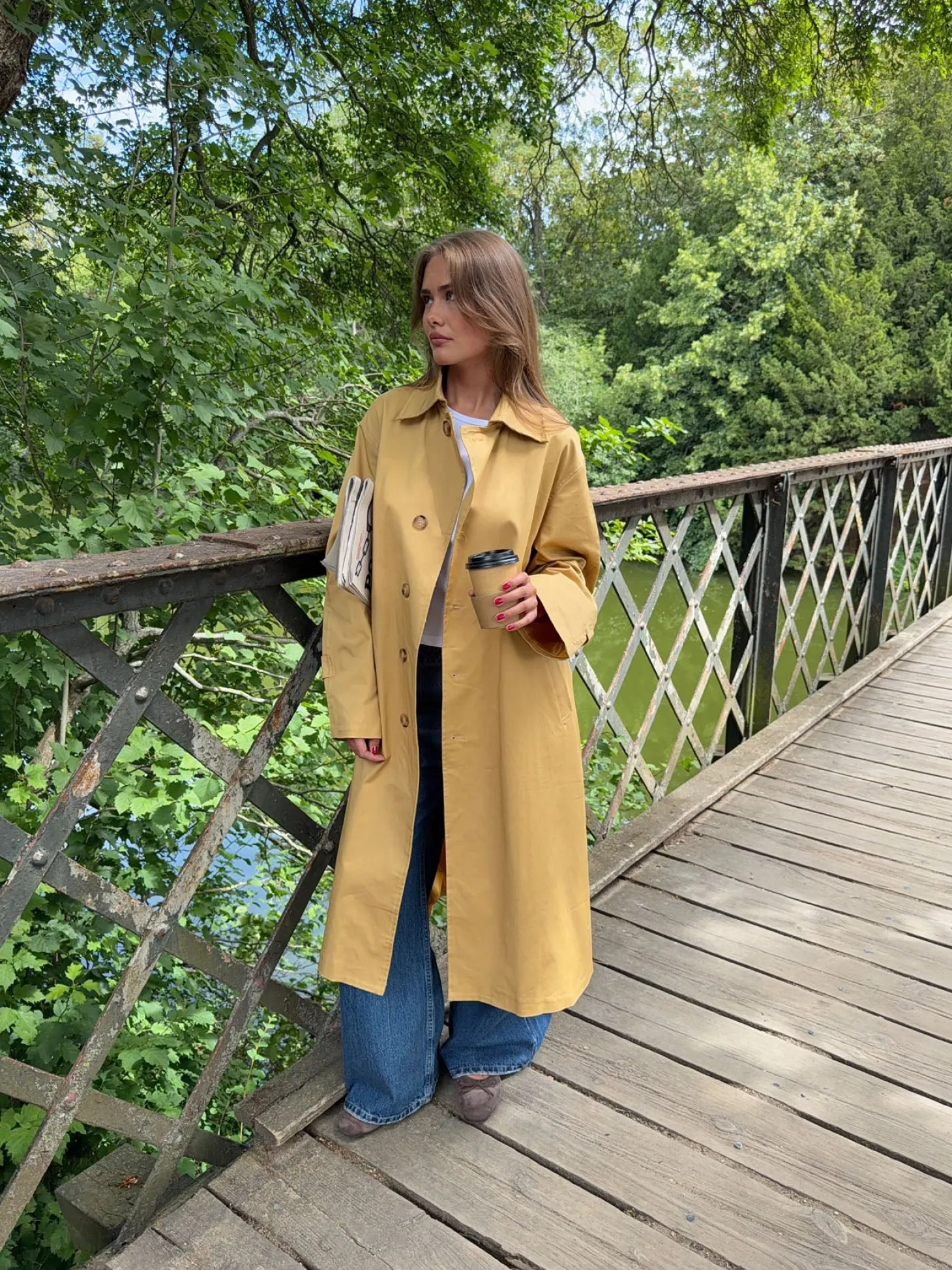 Jujava trenchcoat - Gul