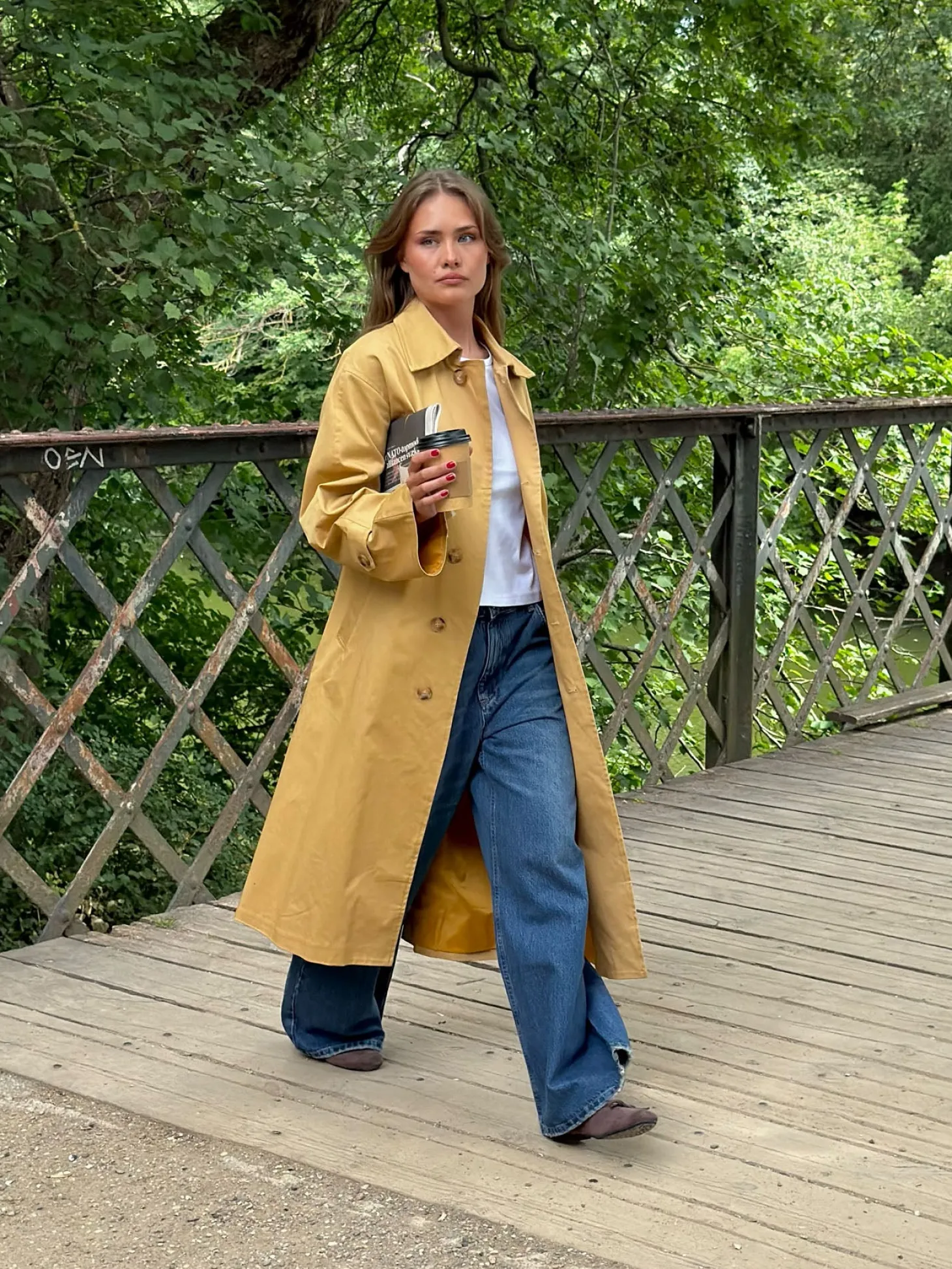 Jujava trenchcoat - Gul