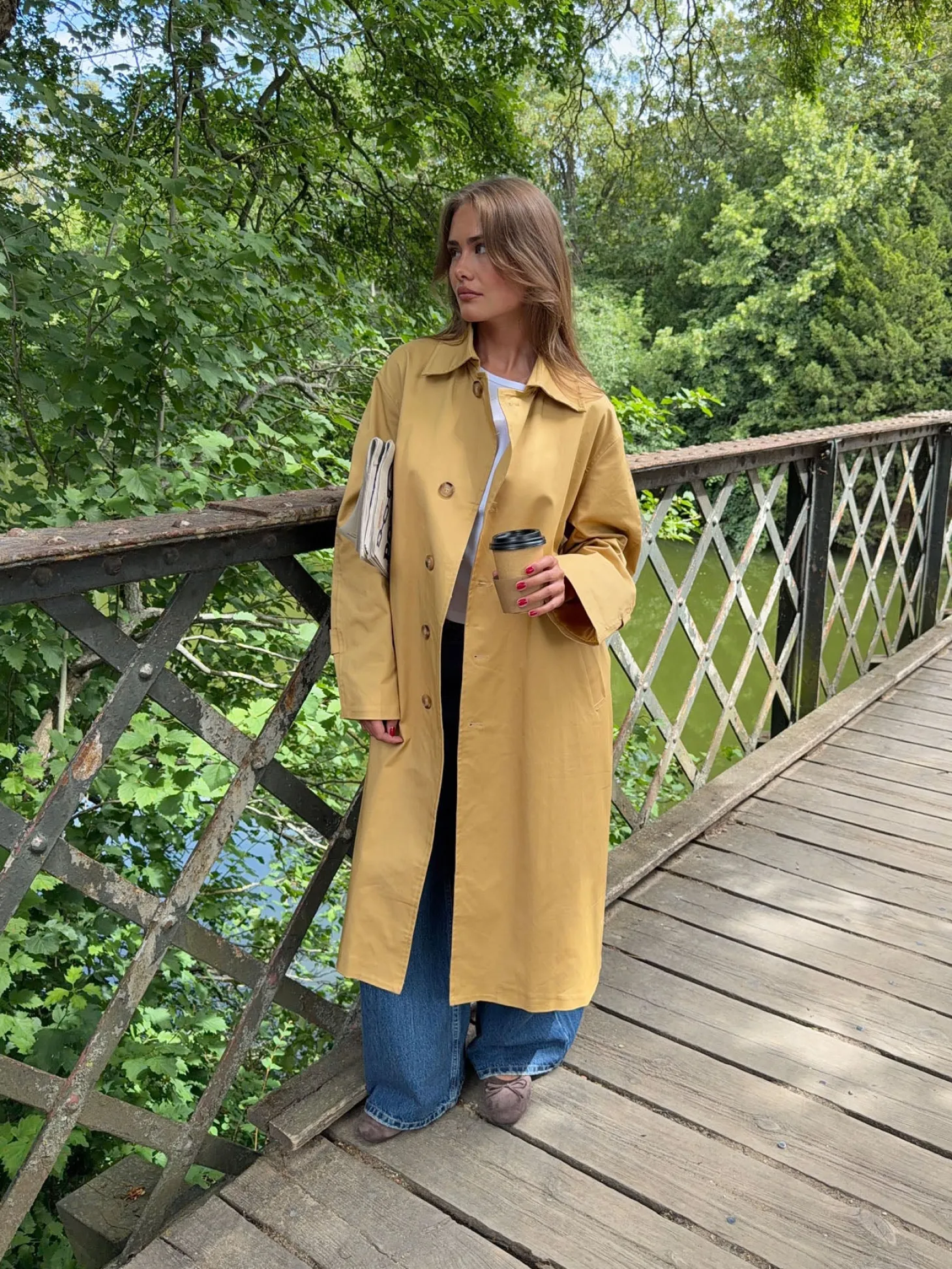 Jujava trenchcoat - Gul