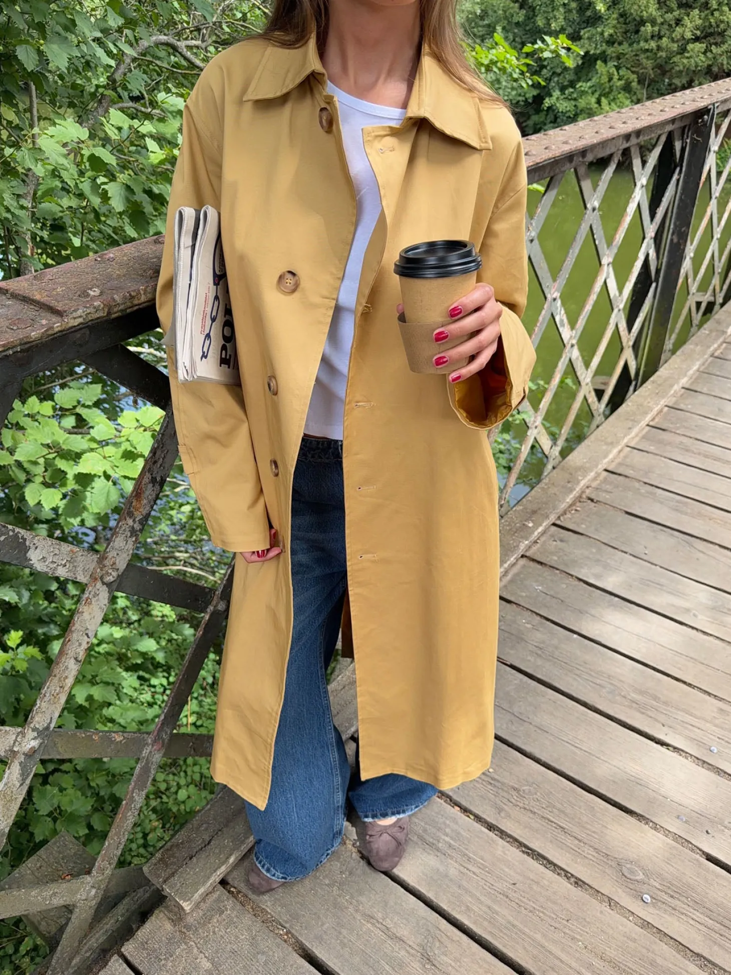 Jujava trenchcoat - Gul