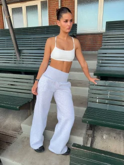 Juno sweatpants med foldbar talje - Grå