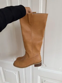 Justina tall støvler - Camel