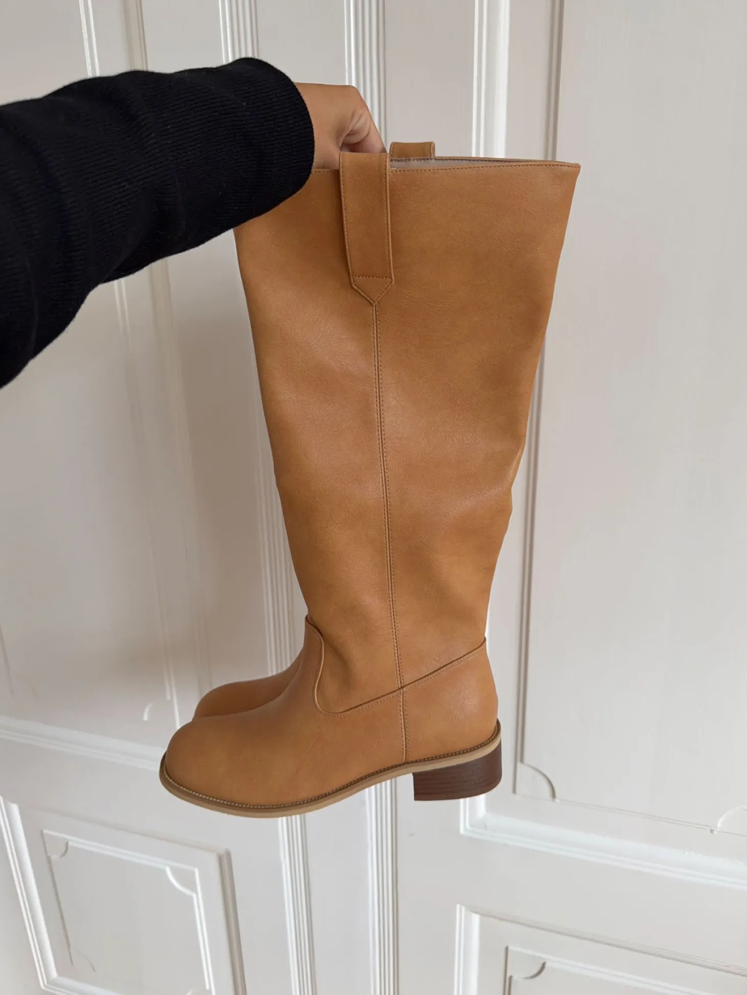 Justina tall støvler - Camel