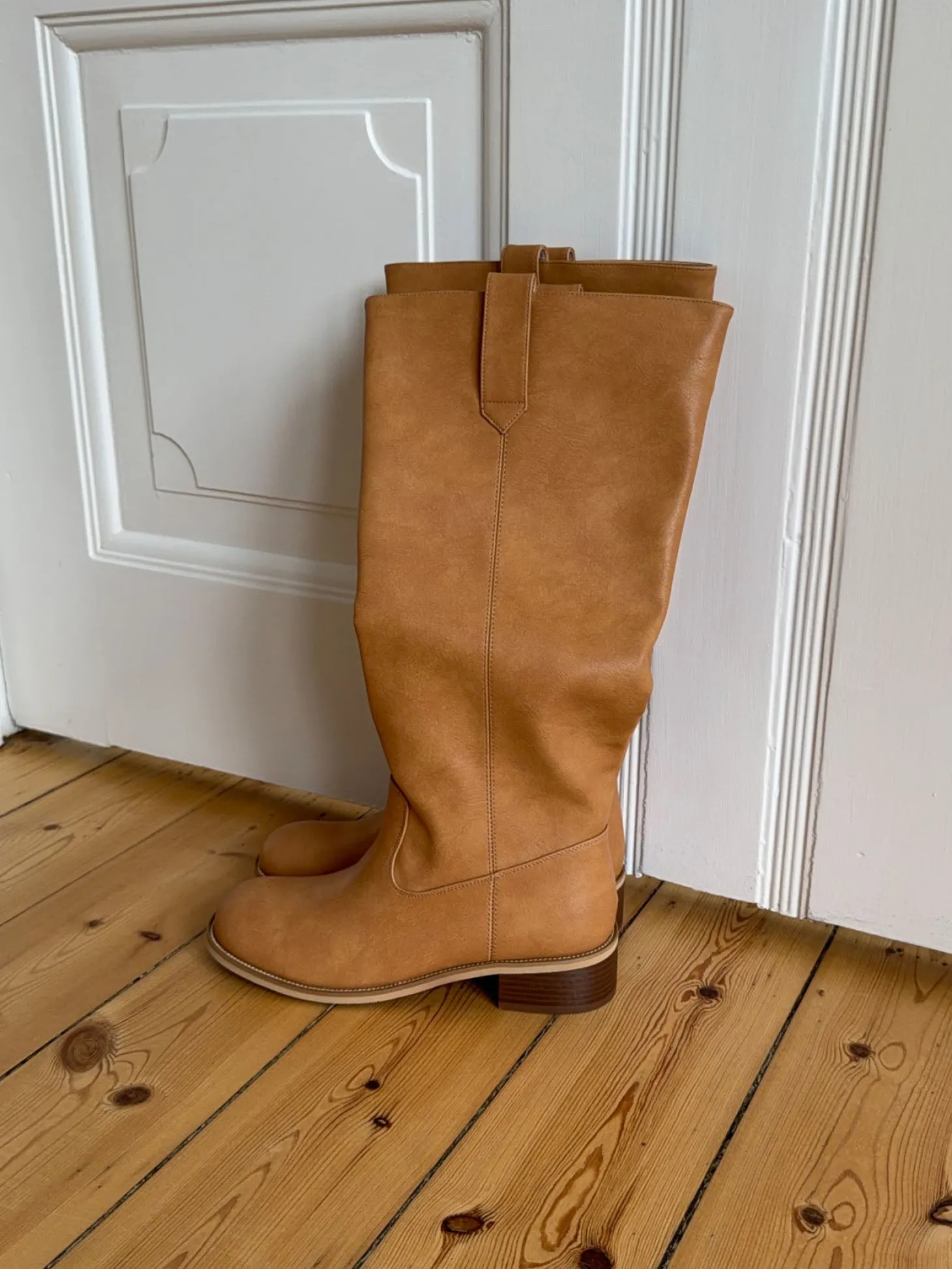 Justina tall støvler - Camel