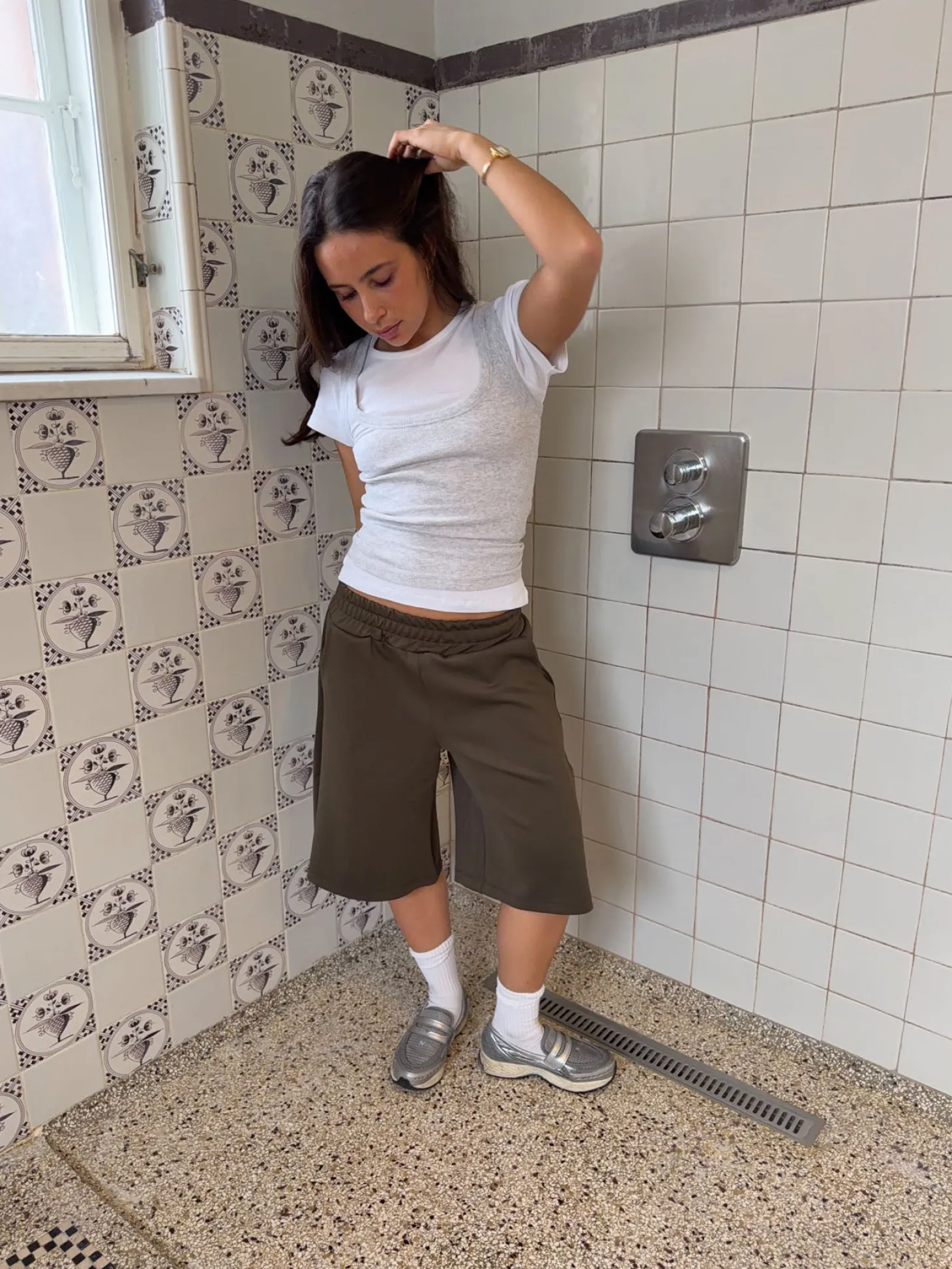 Kaline bermudashorts - Kaki