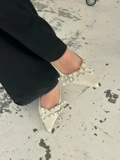 Kandy slingback stiletter - Cream