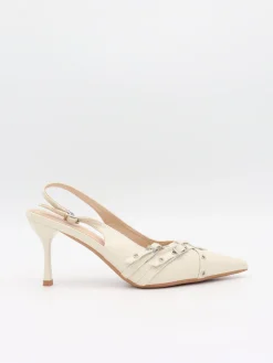 Kandy slingback stiletter - Cream