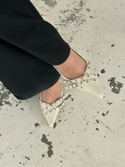 Kandy slingback stiletter - Cream