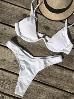 Kanvas bikini hvid