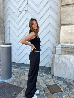 Kienna lavtaljede suitbukser - Sort