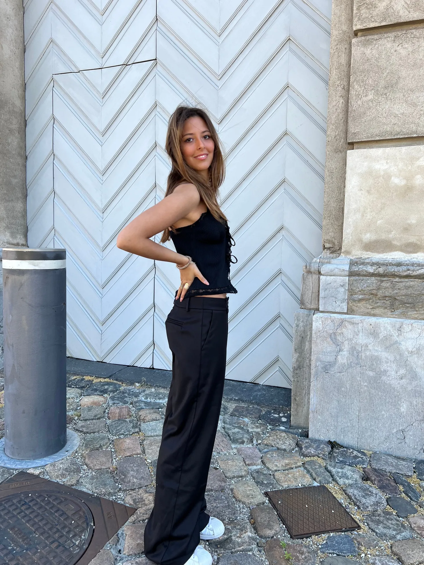 Kienna lavtaljede suitbukser - Sort