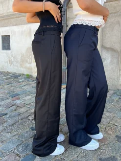 Kienna lavtaljede suitbukser - Sort