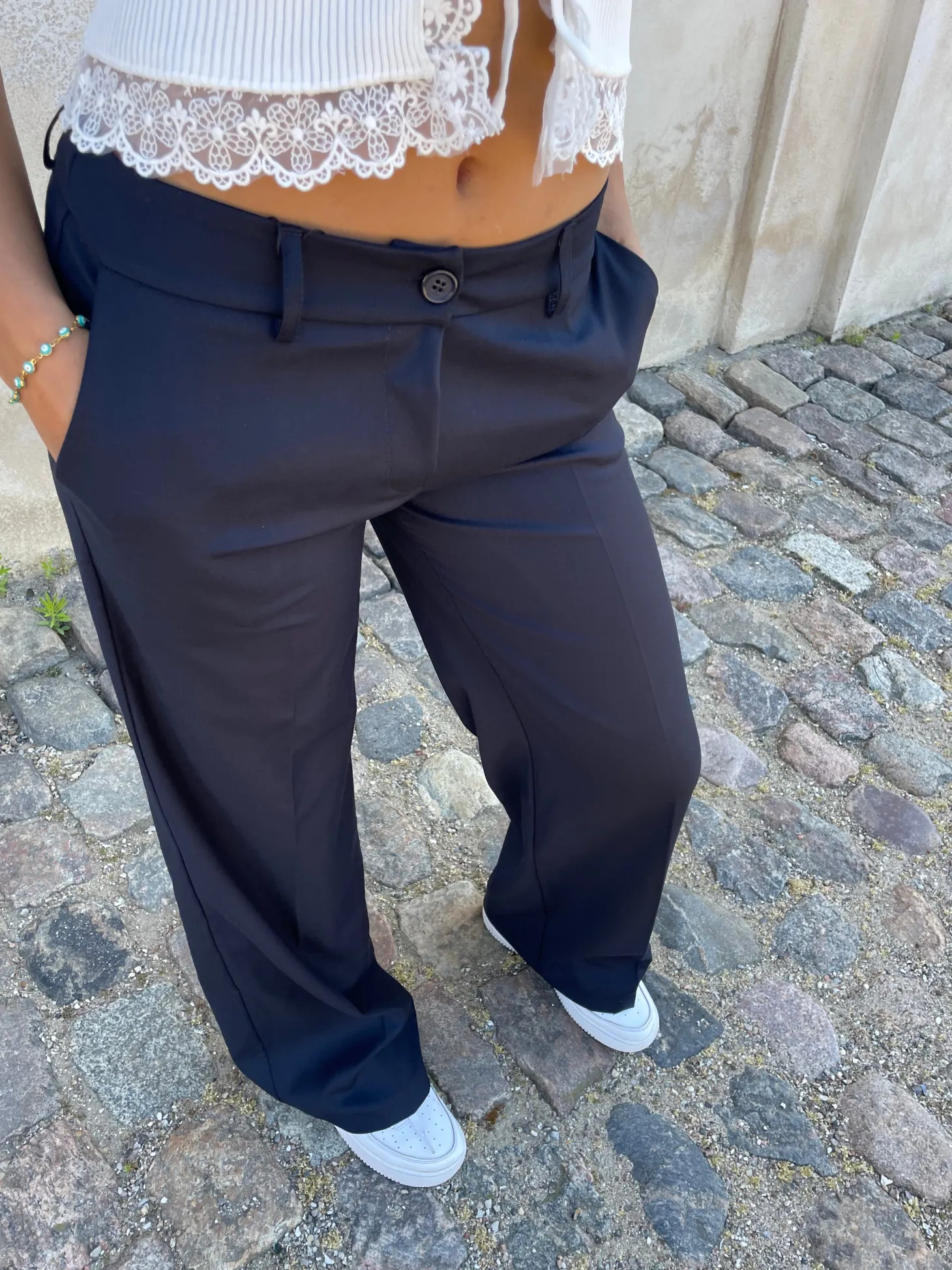 Kienna lavtaljede suitbukser - Navy