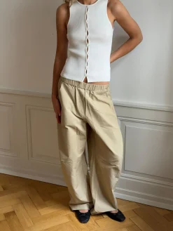 Lali top med knapper - Hvid
