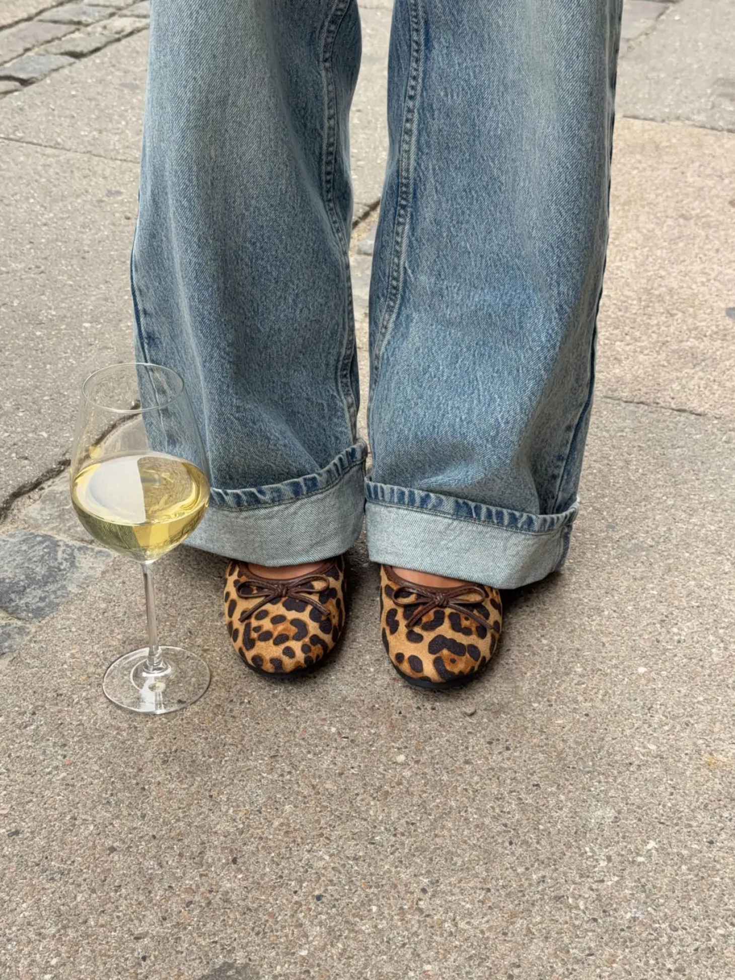Leonia ballerina med leopard - Brun