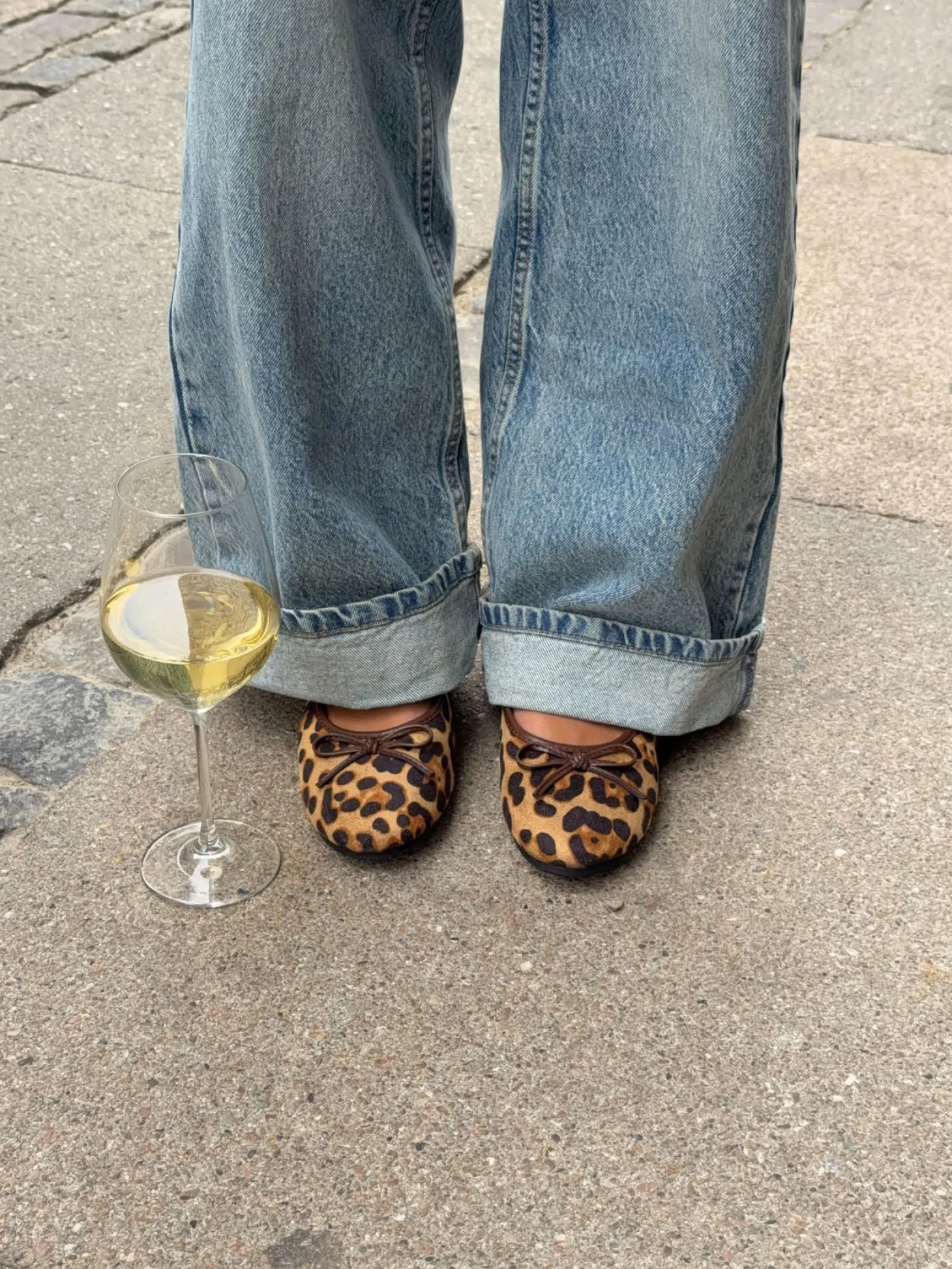 Leonia ballerina med leopard - Brun