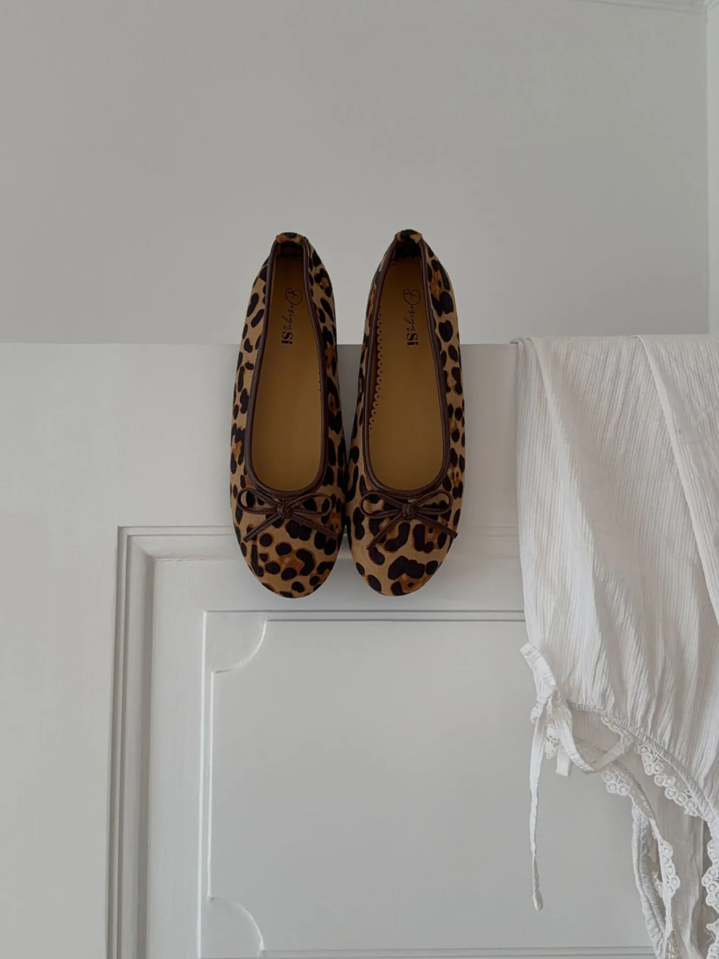 Leonia ballerina med leopard - Brun