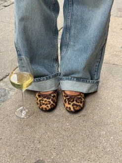 Leonia ballerina med leopard - Brun