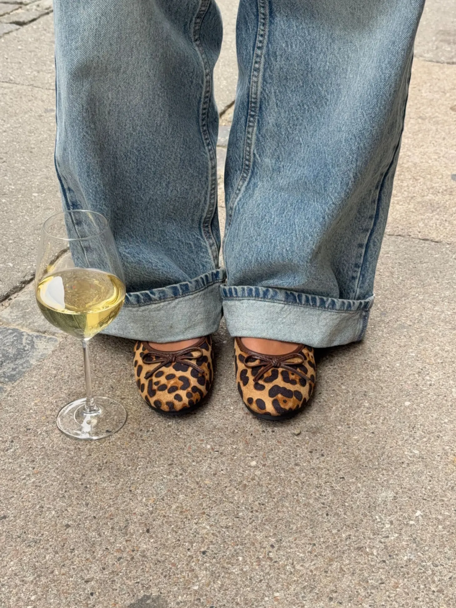 Leonia ballerina med leopard - Brun