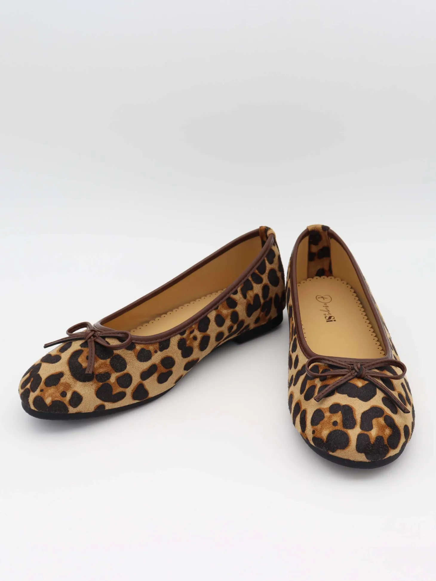 Leonia ballerina med leopard - Brun