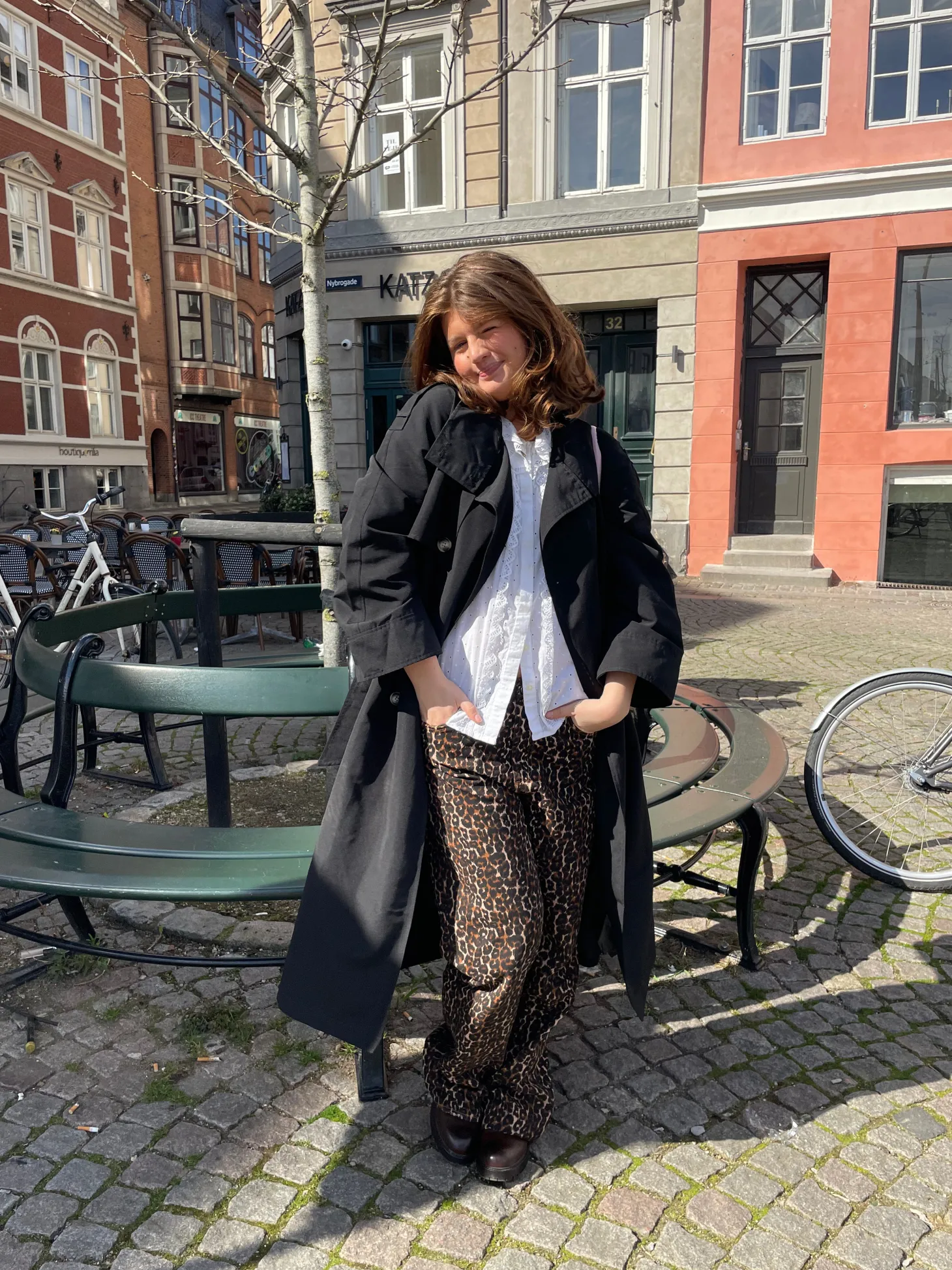 Leopard jeans