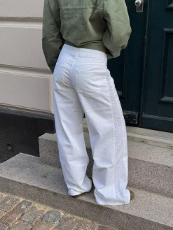 Lineana jeans med blonder - Hvid
