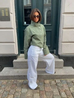 Lineana jeans med blonder - Hvid